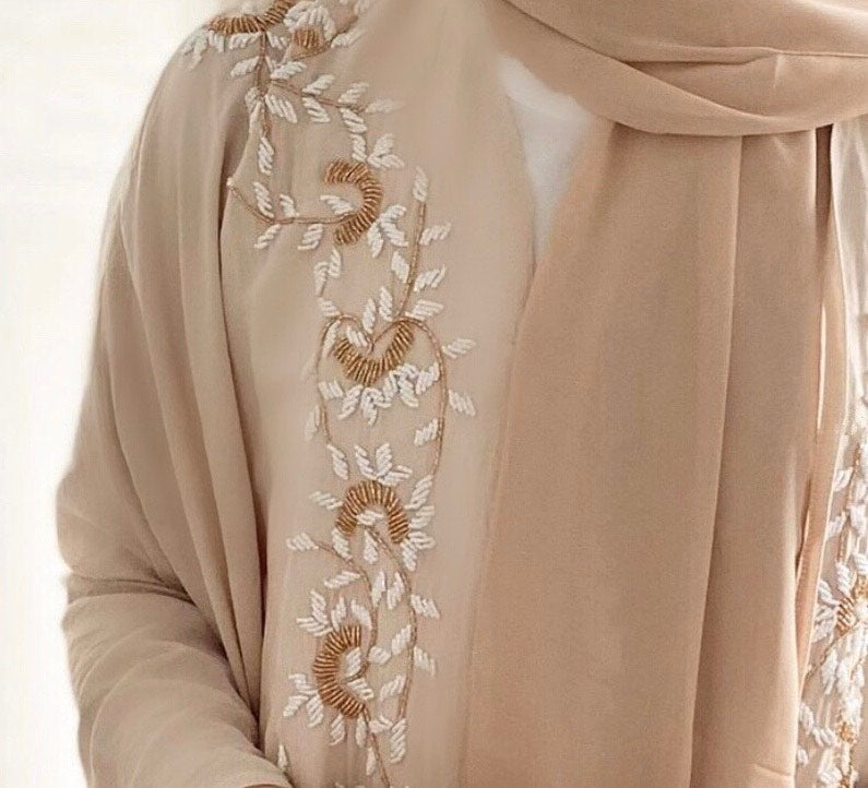 Luxury Abaya in Cream